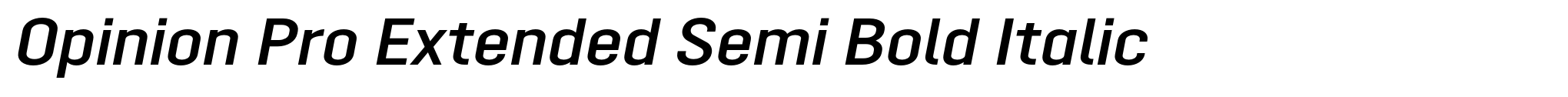 Opinion Pro Extended Semi Bold Italic image